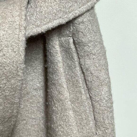 Anthropologie Joie Open front Belted Wool Blend Oatmeal Coat Sz S - Picture 7 of 10